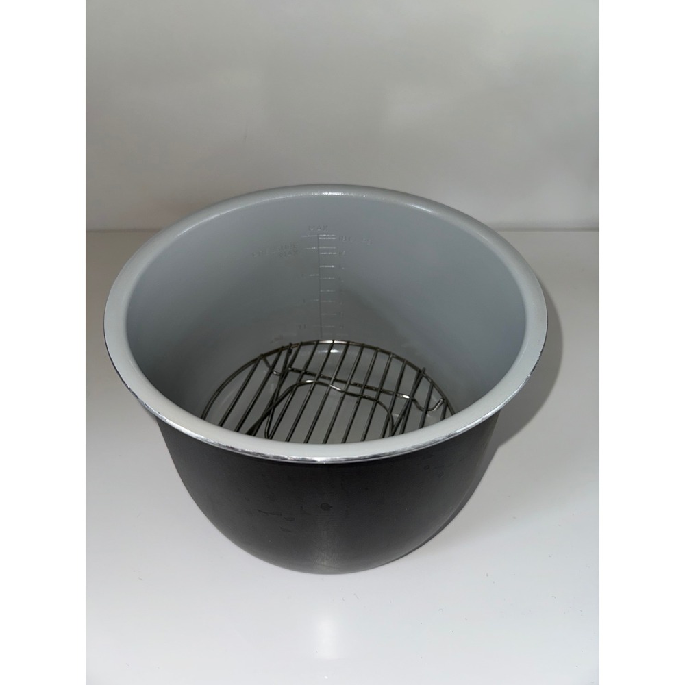 Ninja Foodi 6 Quart Ceramic Inner Pot and Reversible Steam Rack Replacement Set